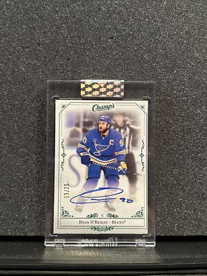 2020-21 UD Clear Cut Ryan O'Reilly Champs Auto Upper Deck St. Louis Blues /25