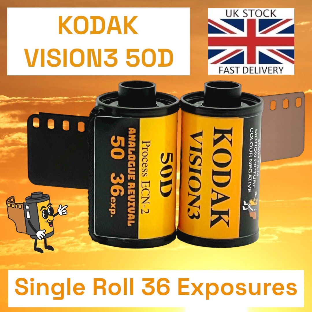 Kodak Vision3 50D 35mm Film, Fresh Stock, 36 Exposures, Professionally  Loaded