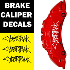 TESLA CYBERTRUKK CYBERTRUCK Brake Caliper Sticker Decal Logo Decoration