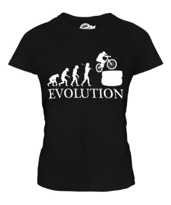 BIKE TRIALS EVOLUTION LADIES T-SHIRT TEE TOP GIFT GAME ACCESSORIES