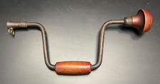Vintage Victor Hand Crank Drill Brace w/ Wood...