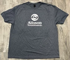 Allison Transmission Company Uniform Shirt Mens Blue 2XL Gildan soft touch