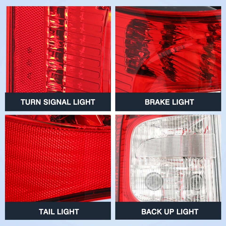 Luces traseras LED izquierda+derecha aptas para Chrysler Town & Country 2011-2016 lámpara de freno Foto 3 de 4