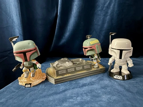 Funko Pop Star Wars BOBA FETT Lot OOB #102 Prototype #8 Gets His Bounty #280