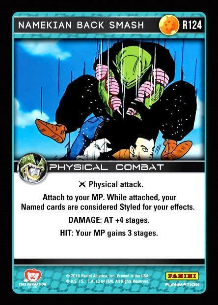 DBZ Dragon Ball Z TCG Panini Perfection R124 Namekian Back