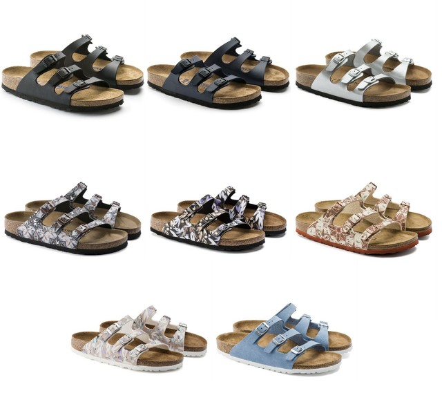 birkenstock florida silver