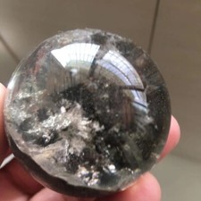 48mm Natural Ghost Quartz ball Crystal Energy Gem ball Reiki healing 150g