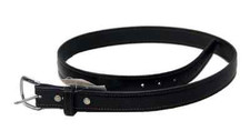 AMISH HAND STITCHED BELT Black Leather Handmade 1¼ inch in All Sizes USA MADE