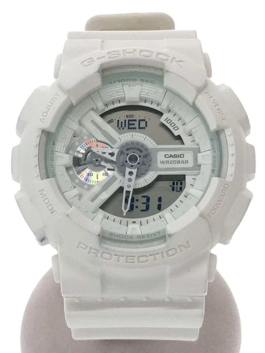 CASIO G-SHOCK GA-110BC-7AJF White Quartz Digital Analog Watch | eBay