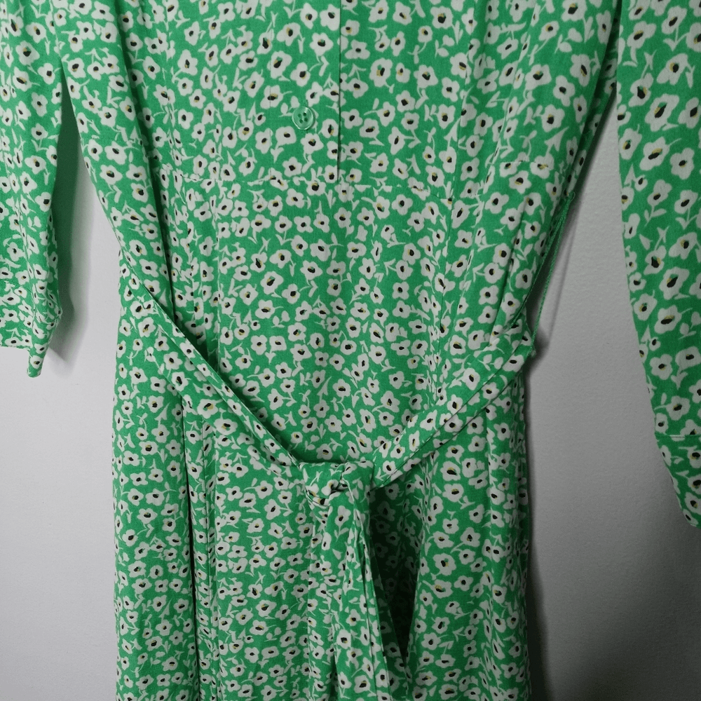 Hobbs London green floral midi dress | eBay Hobbs London green floral midi dress | eBay