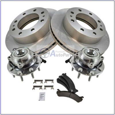 2x BREMSSCHEIBEN + BREMSKLÖTZE + RADNABE FÜR CHEVROLET AVALANCHE SILVERADO 2500
