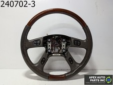 Oem 2005 Cadillac Escalade 6.0l Steering Wheel Woodgrain Mild Wear
