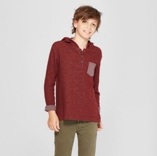 Boys' Long Sleeve Sweatshirt - Cat  Jack Maroon L, Red