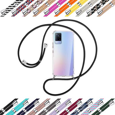 Handykette (S) für vivo V21 4G (V2066), 5G (V2050, 6.44'') Umhängehülle mit Band