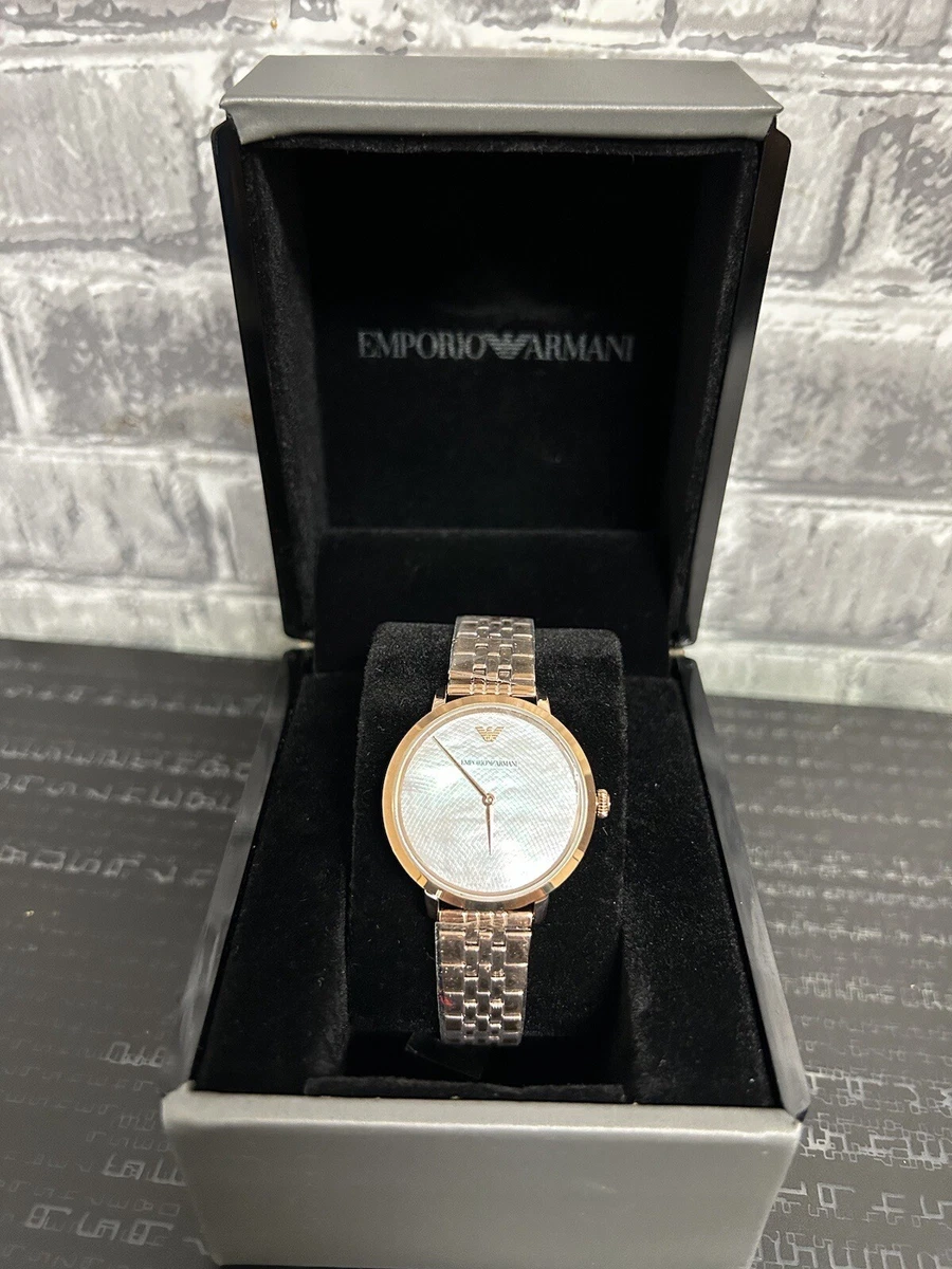 New with tag EMPORIO ARMANI AR11158 SLIM ROSE GOLD WOMENS WATCH