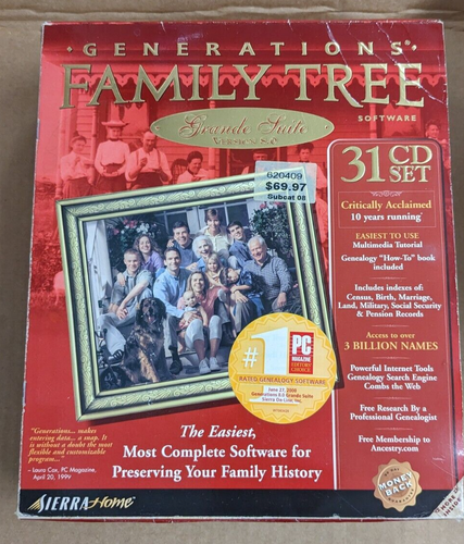 Ancestry Generations Family Tree Software Grand Suite Version 8.0 | eBay