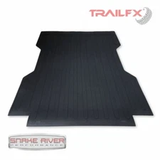TrailFX Black Drop In Flush Rubber Bed Mat For 24-25 Toyota Tacoma 6' Bed 703N