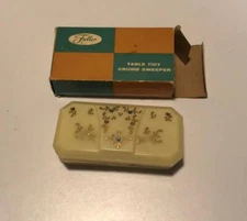 Vintage FULLER BRUSH Crumb Catcher Butler Table Tidy in box - ornate MCM #470