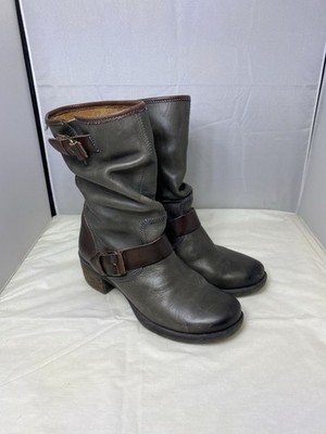 Pikolinos LeMans 838-9233 Moto Biker Mid-Calf Leather Boots Women US 5 EUR 36
