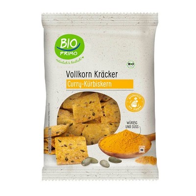 BIO PRIMO Bio Curry-Kürbiskern Knäckebrot 175,0 g, 1 Pack