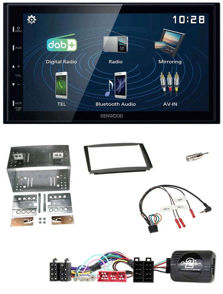 Kenwood 2DIN Bluetooth Lenkrad USB DAB Autoradio für KIA Ceed proCeed 2009-2011 - Bild 1 von 4