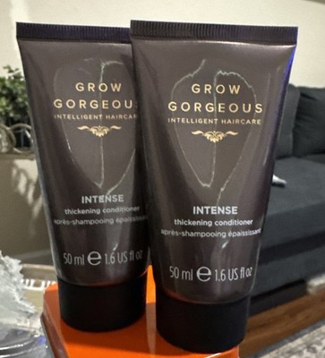 Set of 2 NEW GROW GORGEOUS Intense Thickening Conditioner 1.6oz 50ml each
