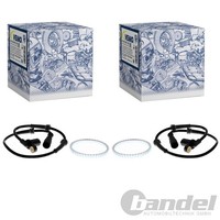 2X Vemo ABS-SENSOR Raddrehzahl Vorne Li+Re Passend FüR Renault Megane ScÉNic
