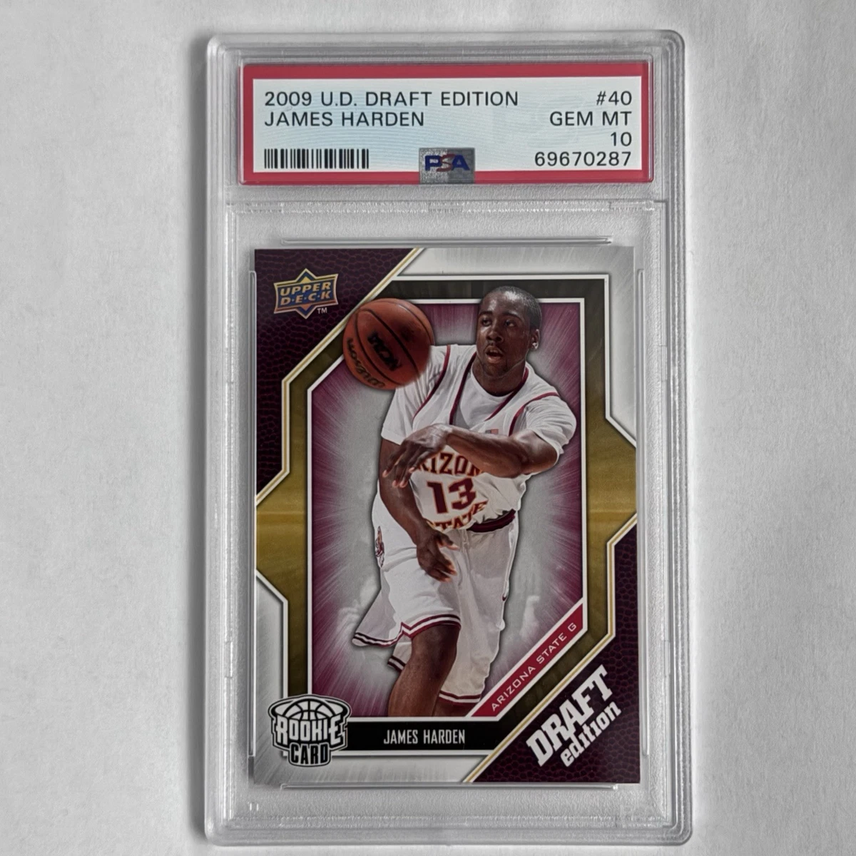 James Harden Basketball Grade 10 Rookie Sports Trading Cards