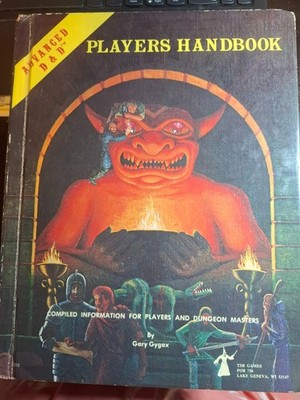 TSR Advanced Dungeons & Dragons Players Handbook Gary Gygax 1978