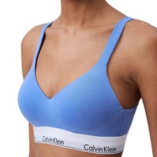 Calvin Klein Womens Modern Cotton Lift Bralette QF7900 Size Medium Blue