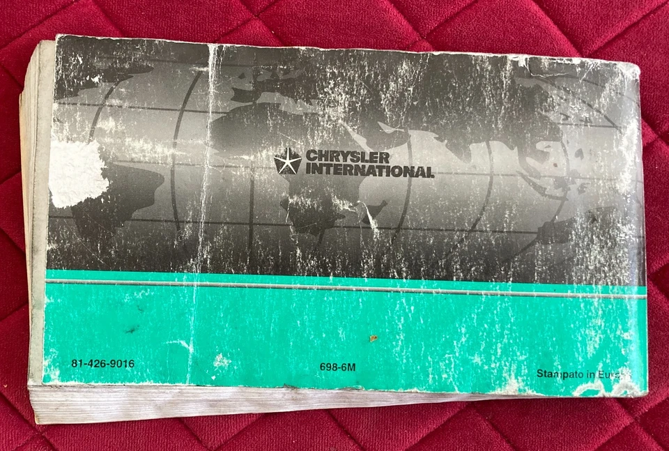 CHRYSLER VOYAGER Libretto Istruzioni d'Uso - Immagine 3 di 3