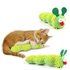 1 pc Caterpillar Cat Chew Toy with Catnip Silvervine Interactive Kitten Toy 