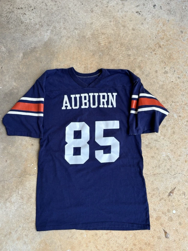 Vintage 70s 80s Auburn Tigers #85 Men’s Football Jersey Single Stitch SZ L  - Image 2 of 4