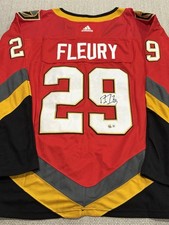 BECKETT COA MARC ANDRE FLEURY Signed Autographed Vegas Golden Knights Jersey 