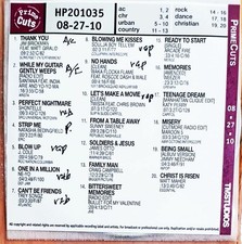 PRIME CUTS RADIO BROADCAST CD CHRISTIAN-COUNTRY-DANCE-POP-ROCK-URBAN 8-27-10