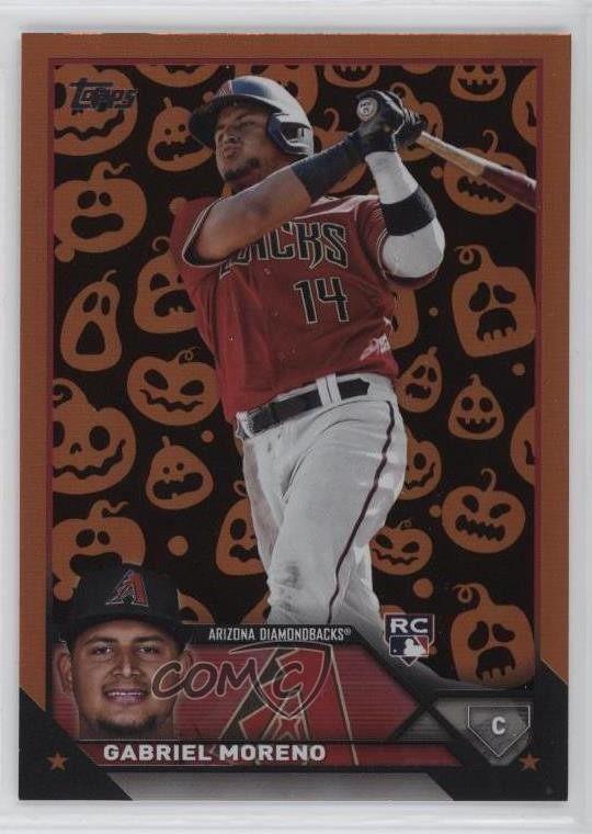 2023 Topps Update Jack-O'-Lantern Foil Gabriel Moreno #US161 Rookie RC 15t1