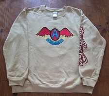 NWOT Sweatshirt Aerosmith Sweet Emotion 2023  - Mens Large Beige Crewneck