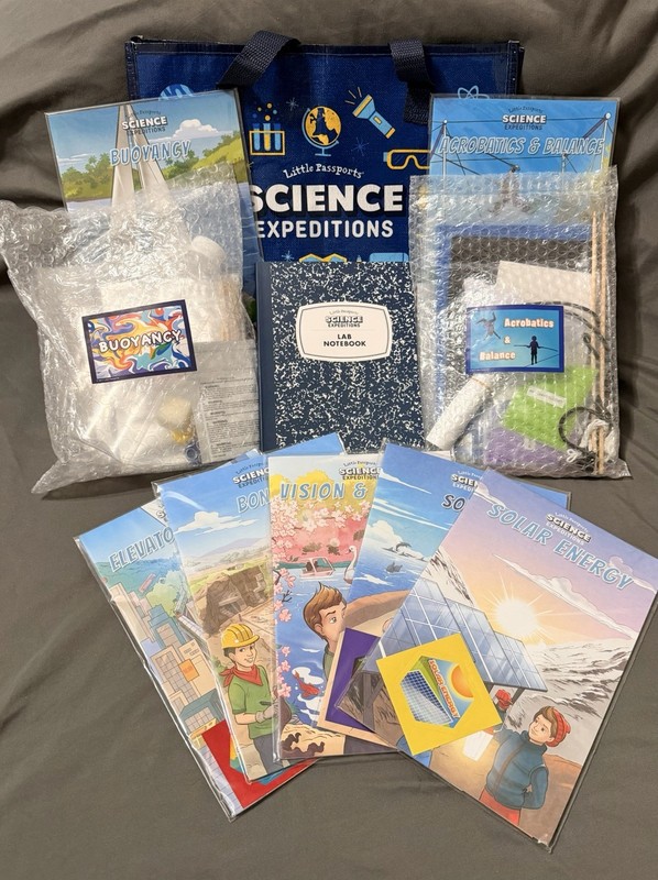Lot of Little Passports Science Expeditions Buoyancy Acrobatics & Balance EXTRAS