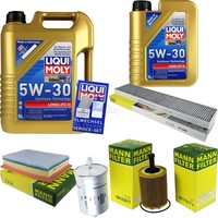 Mann Inspektionspaket 6L Liqui Moly Longlife 5W-30 FüR VW Sharan 2.8 V6 24V Seat