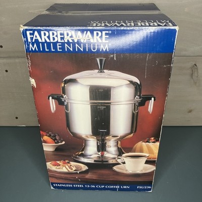 Farberware Millennium Stainless 12-36 Cup Coffee Urn FSU236 Percolator
