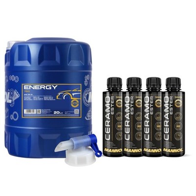 20L MANNOL Motoröl ENERGY 5W-30 Inkl. 4x Additive Ceramo Ester 9829