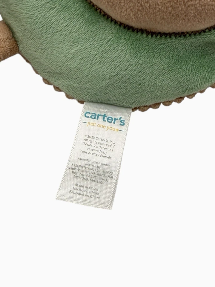 Carters Just One You Avocado Plush 10” Stuffed Baby Toy Green Brown Corduroy - Image 3 of 3