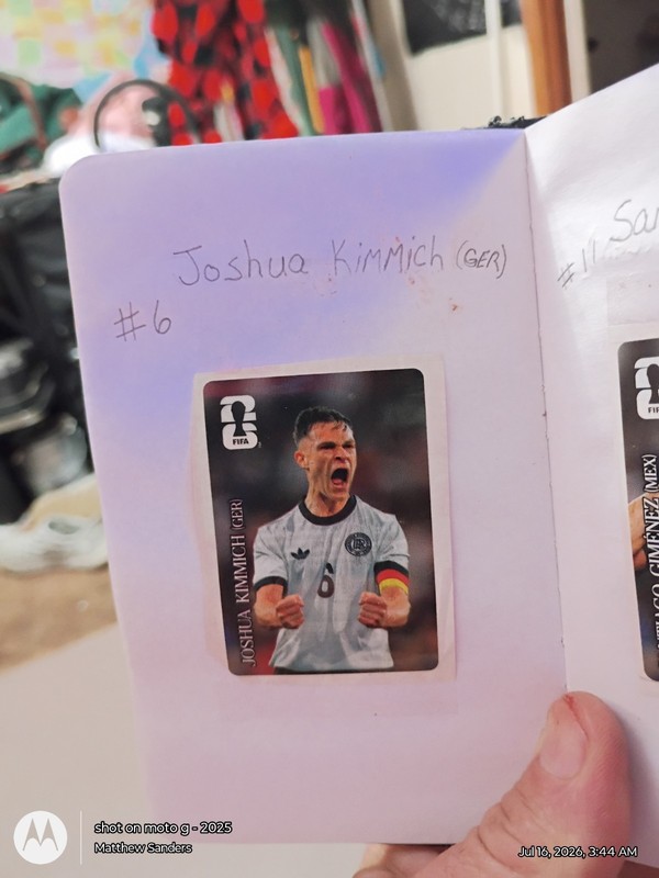 Joshua Kimmich Germany Soccer Sports Sticker Player Portrait