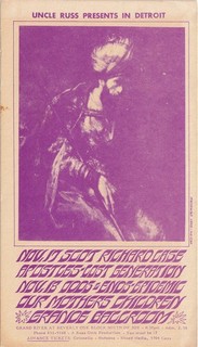 rare original Scot Richard Case Grande Ballroom concert postcard (#10) 1967