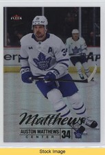 2024-25 Upper Deck Fleer Ultra Rainbow Foil Auston Matthews #48 READ 1t8r