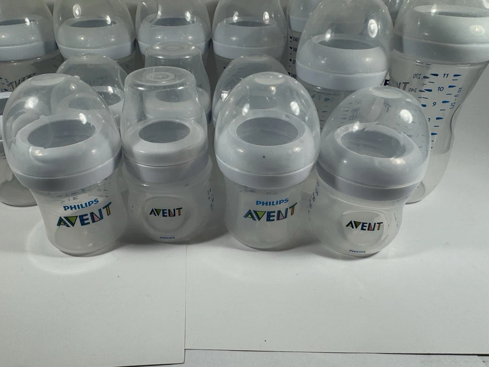 Lot Of 16 Avent Baby Bottles Different Sizes  - No Nipples —Very Good Condition, - Image 3 of 4