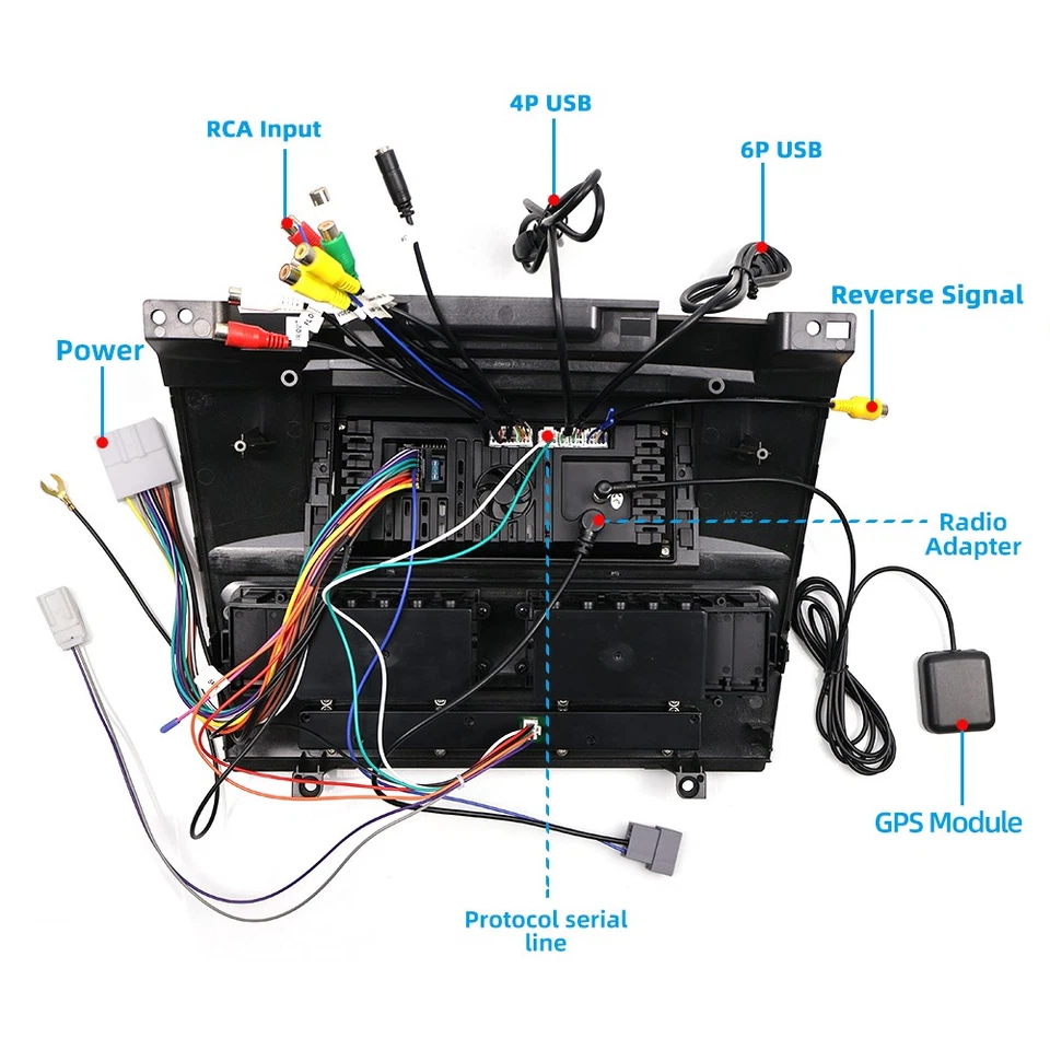 12.3'' Car Stereo Radio GPS Head Unit 4GB+ 64GB For Nissan Tiida Versa 2004-2012 - Image 4 of 4