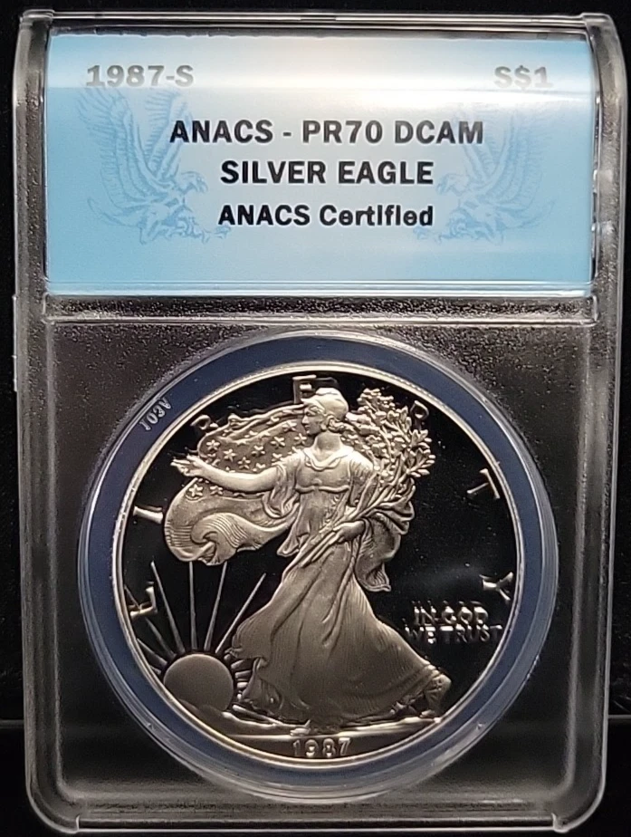 2013年 ANACS PR70 DCAM ハーフダラー銀貨 American Eagle PR 70 Graded Proof ANACS Certified Silver Bullion