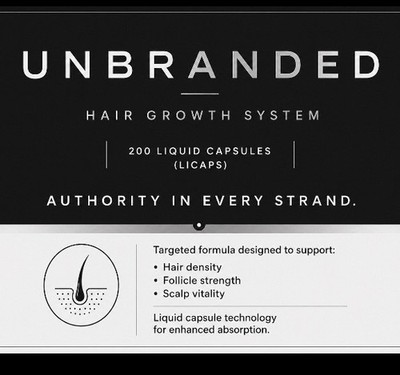 UNBRANDED Hair Growth System 30+day supply - 200 Capsules