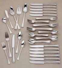 New Lenox Portola 65pc Set Stainless Flatware 114487